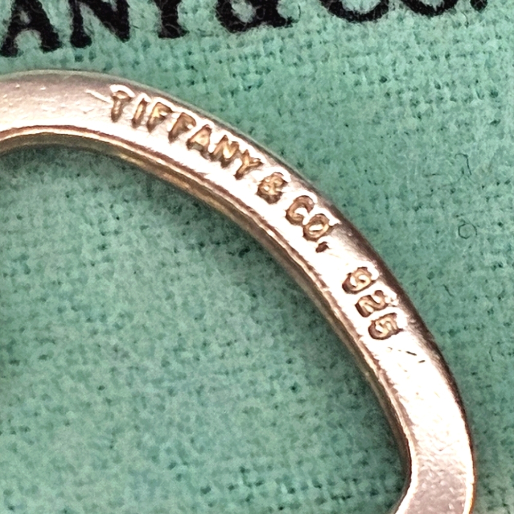 💖 Tiffany & Co. Sterling Silver 925 Heart Key Ring & Vintage Heart Charm 💖 - Picture 5 of 13